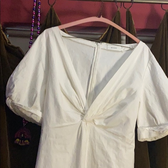 White Linen dress - Picture 3 of 8